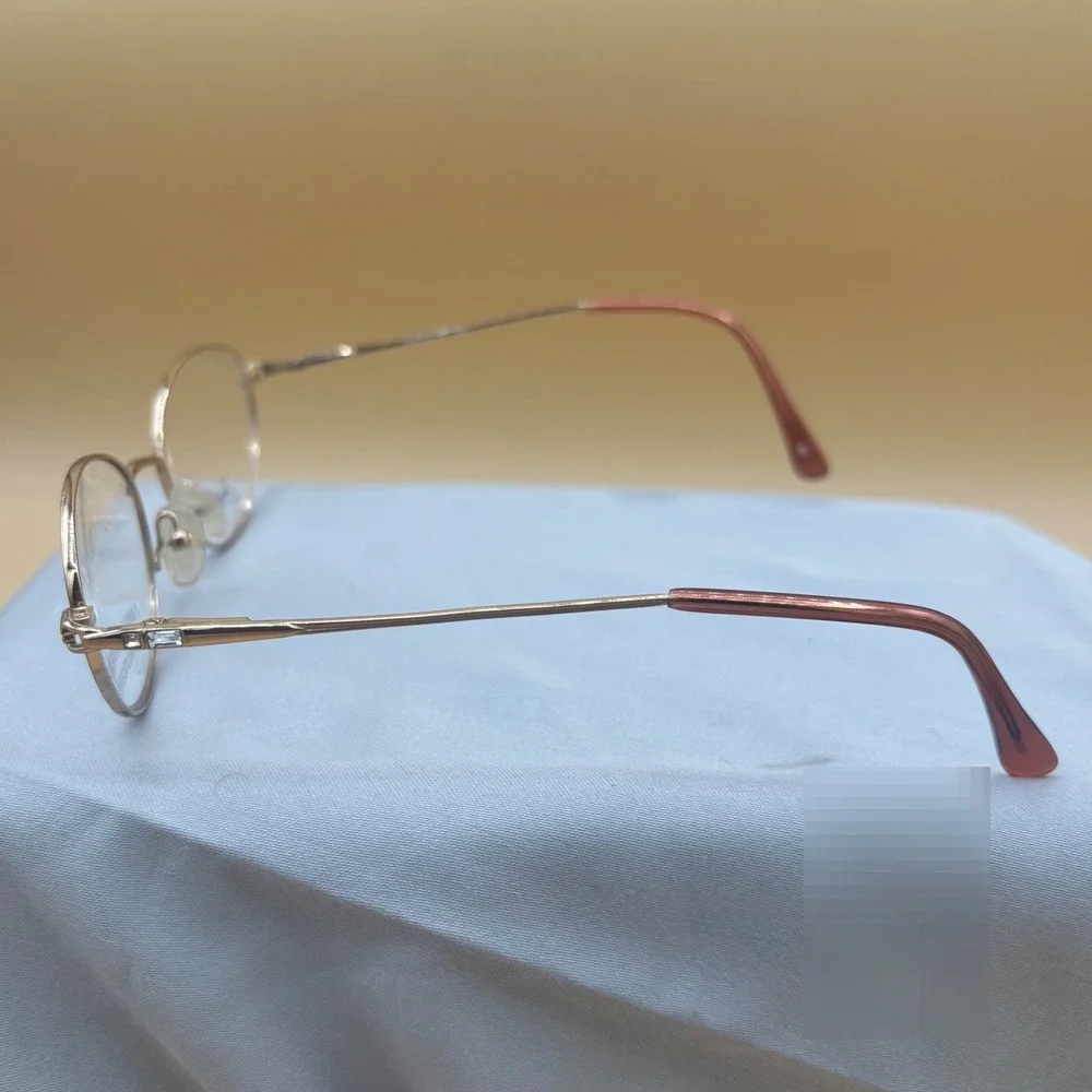 Joan Collins Eyeglasses Frames Womens 52-18-140 Rose Gold Titanium NWOT Glam